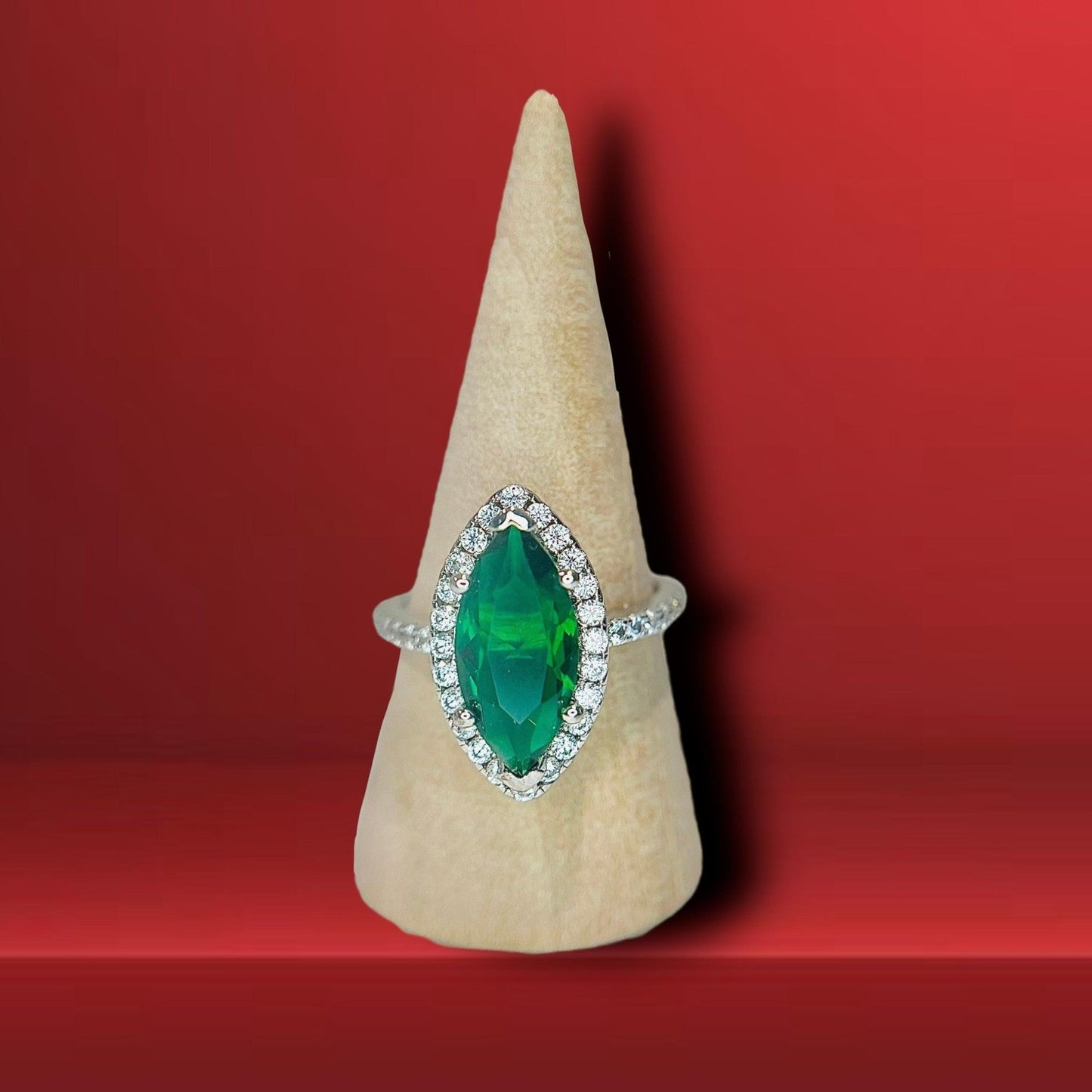 Anillo Marquesa Verde-ANILLOS DAMA-MEXA JEWELRY-[PLATA925]-[Platamexicana]-[Joyeriamexicana]-MEXA JEWELRY