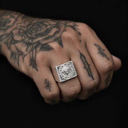 Anillo Medusa Greco Plata 925 Plata 925 mexicana - MEXA Jewelry