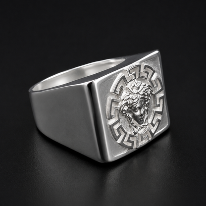 Anillo Medusa Greco Plata 925 Plata 925 mexicana - MEXA Jewelry