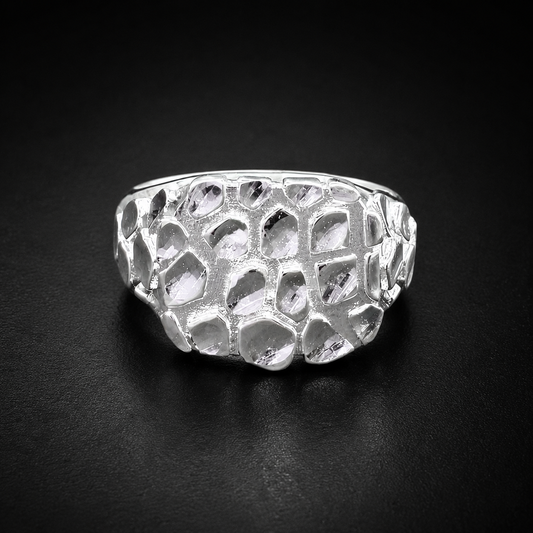 Nugget Ring 925 Sterling Silver