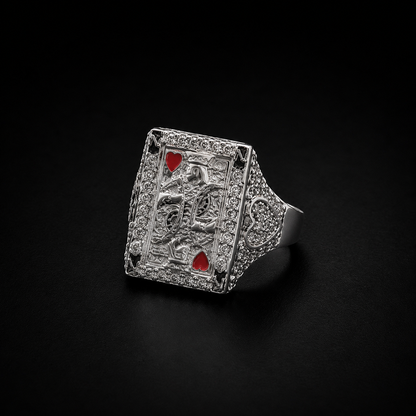 King of Hearts Ring 925 Sterling Silver