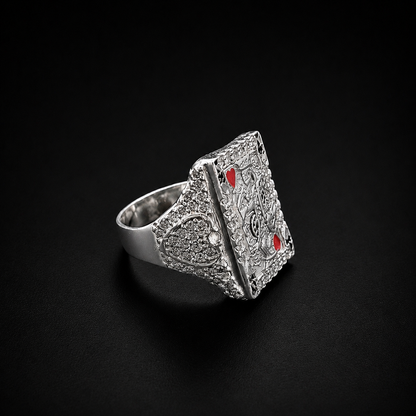 King of Hearts Ring 925 Sterling Silver