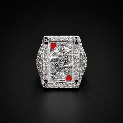 King of Hearts Ring 925 Sterling Silver