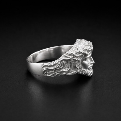 Anillo Rostro de Cristo Plata 925