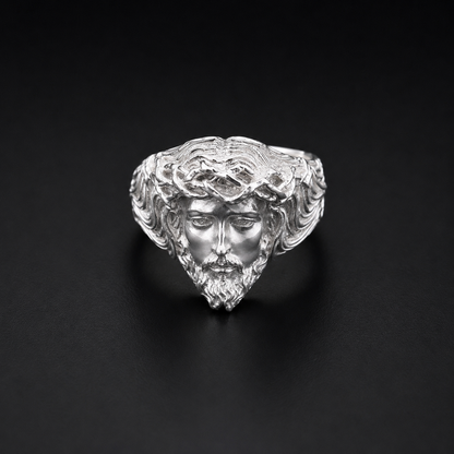 Anillo Rostro de Cristo Plata 925