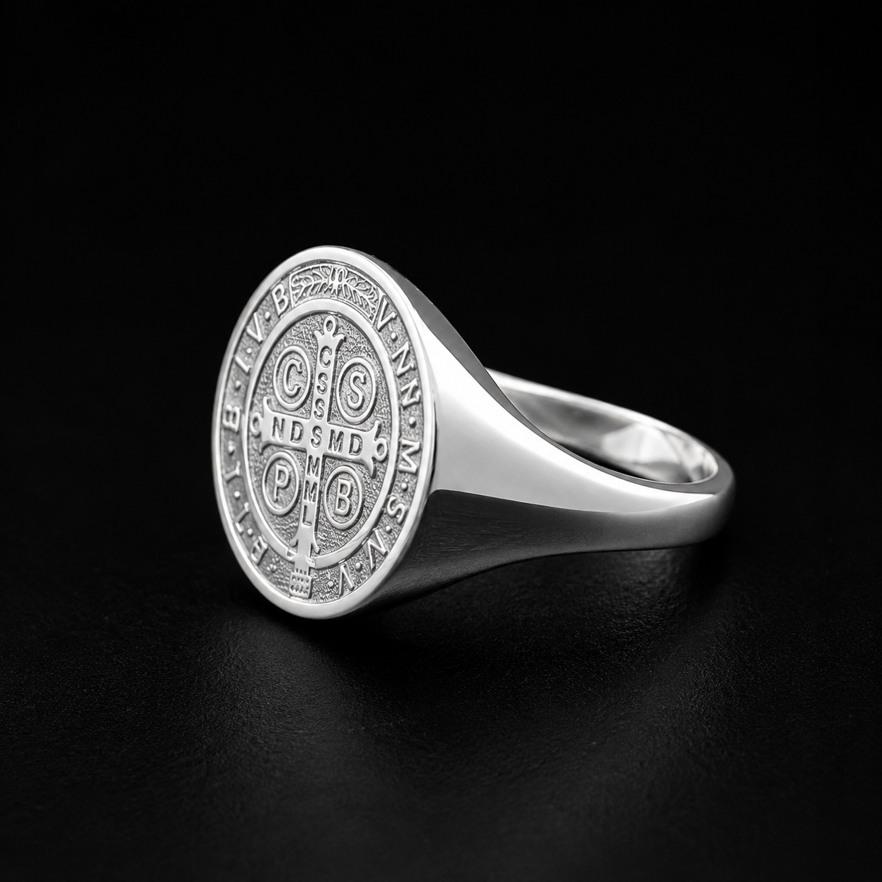 Anillo San Benito Plata 925