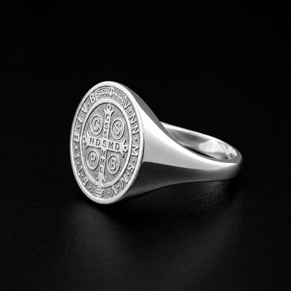 Anillo San Benito Plata 925