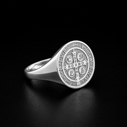 Anillo San Benito Plata 925