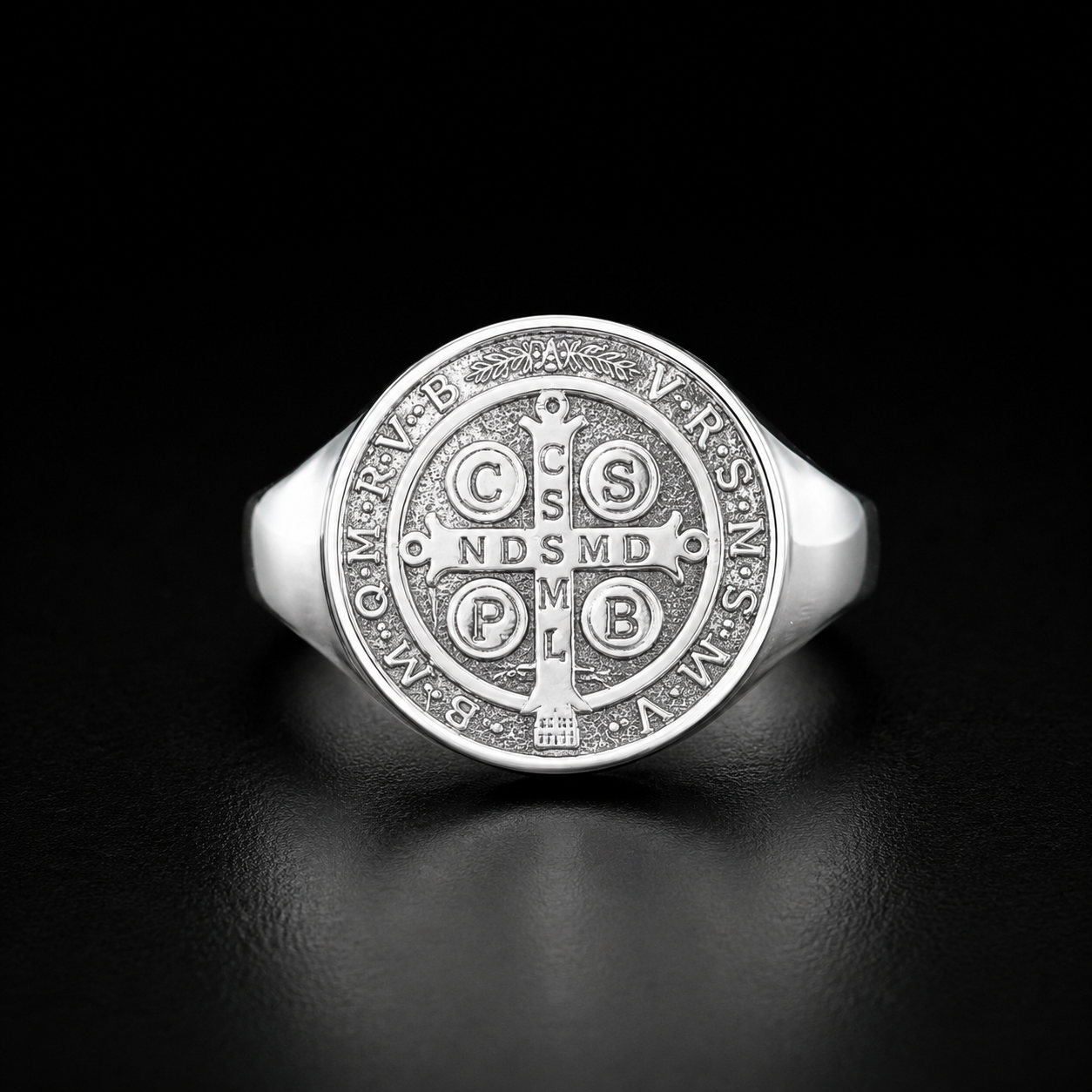 Anillo San Benito Plata 925