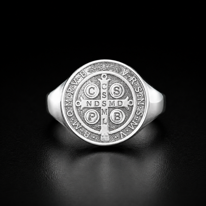 Anillo San Benito Plata 925