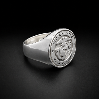Anillo US NAVY CORPS Plata 925
