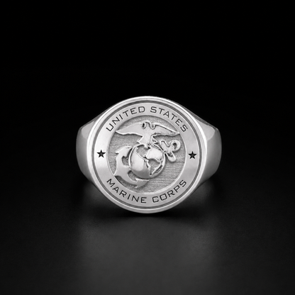 Anillo US NAVY CORPS Plata 925