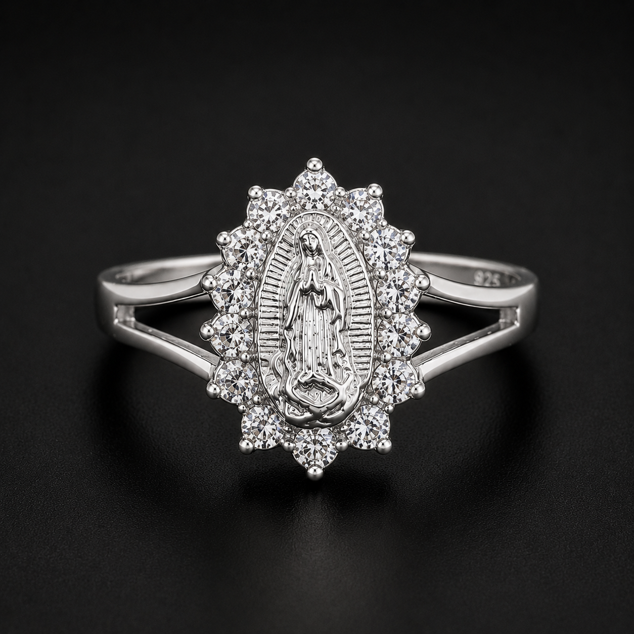 Our Lady of Guadalupe 925 Silver Ring