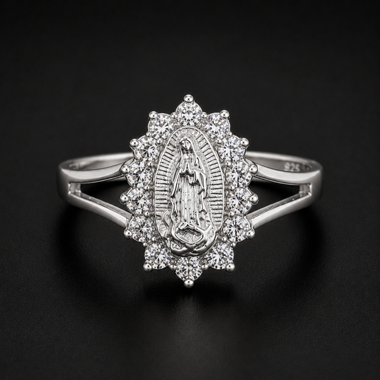 Our Lady of Guadalupe 925 Silver Ring