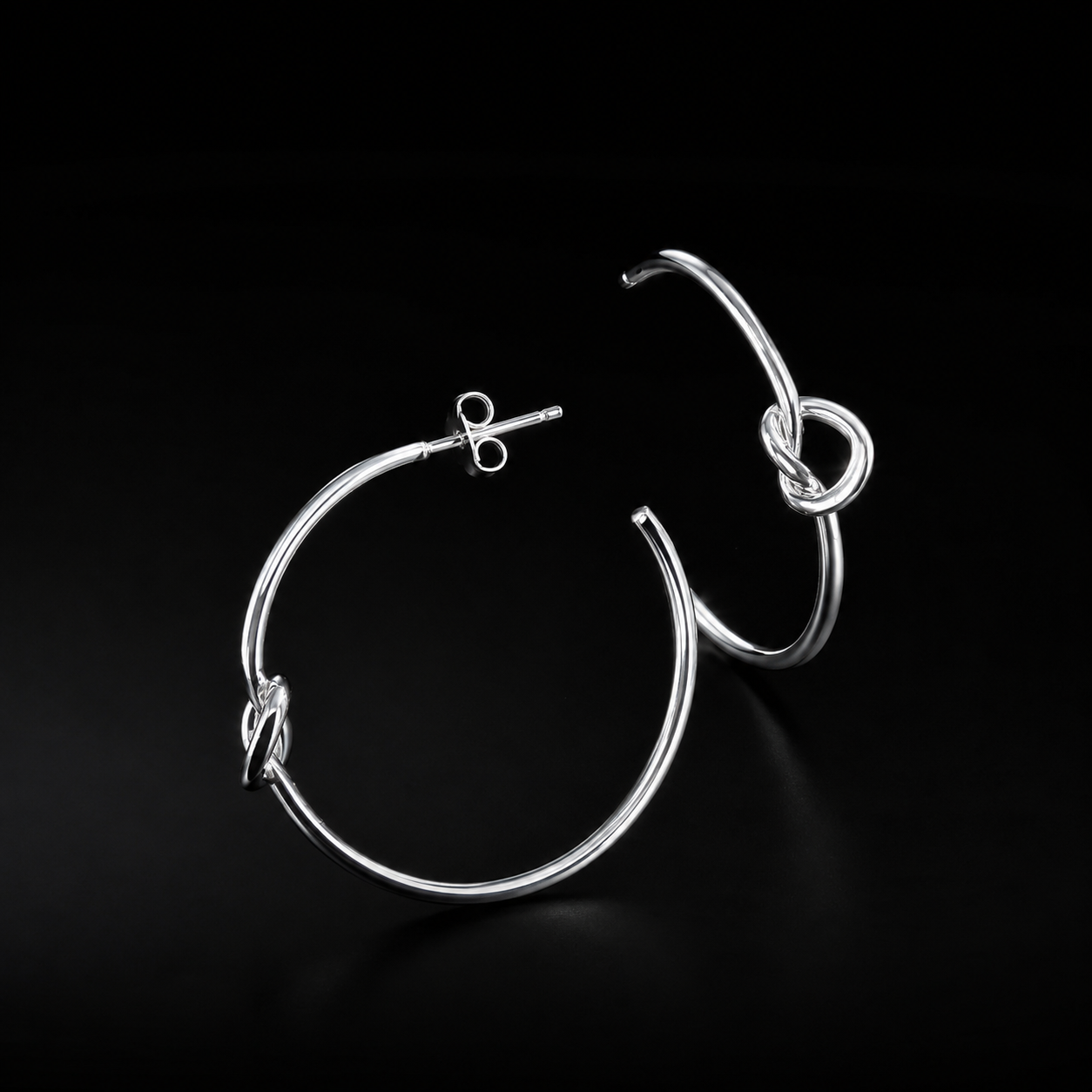 Arracadas Nudo Plata 925