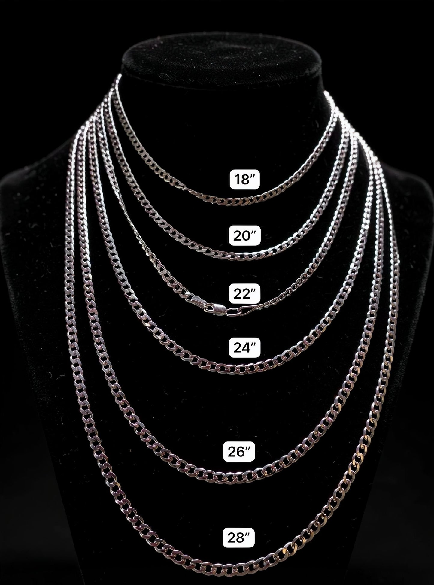 Cadena Cubana 3.5mm Plata 925 Plata 925 mexicana - MEXA Jewelry