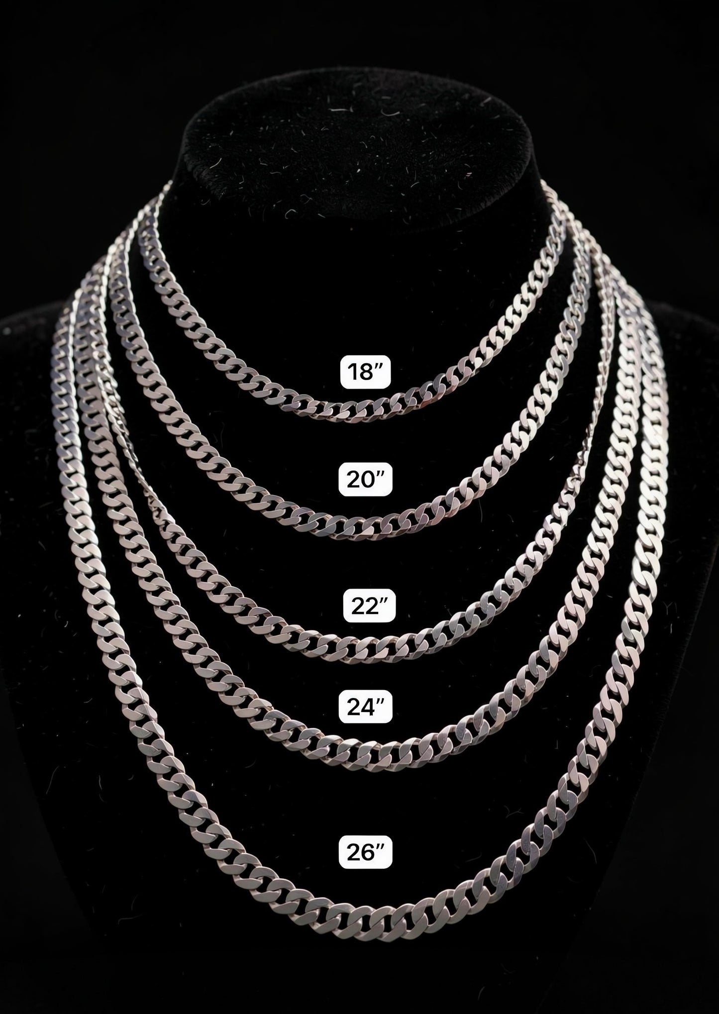 Cadena Cubana 5mm Plata 925 Plata 925 mexicana - MEXA Jewelry