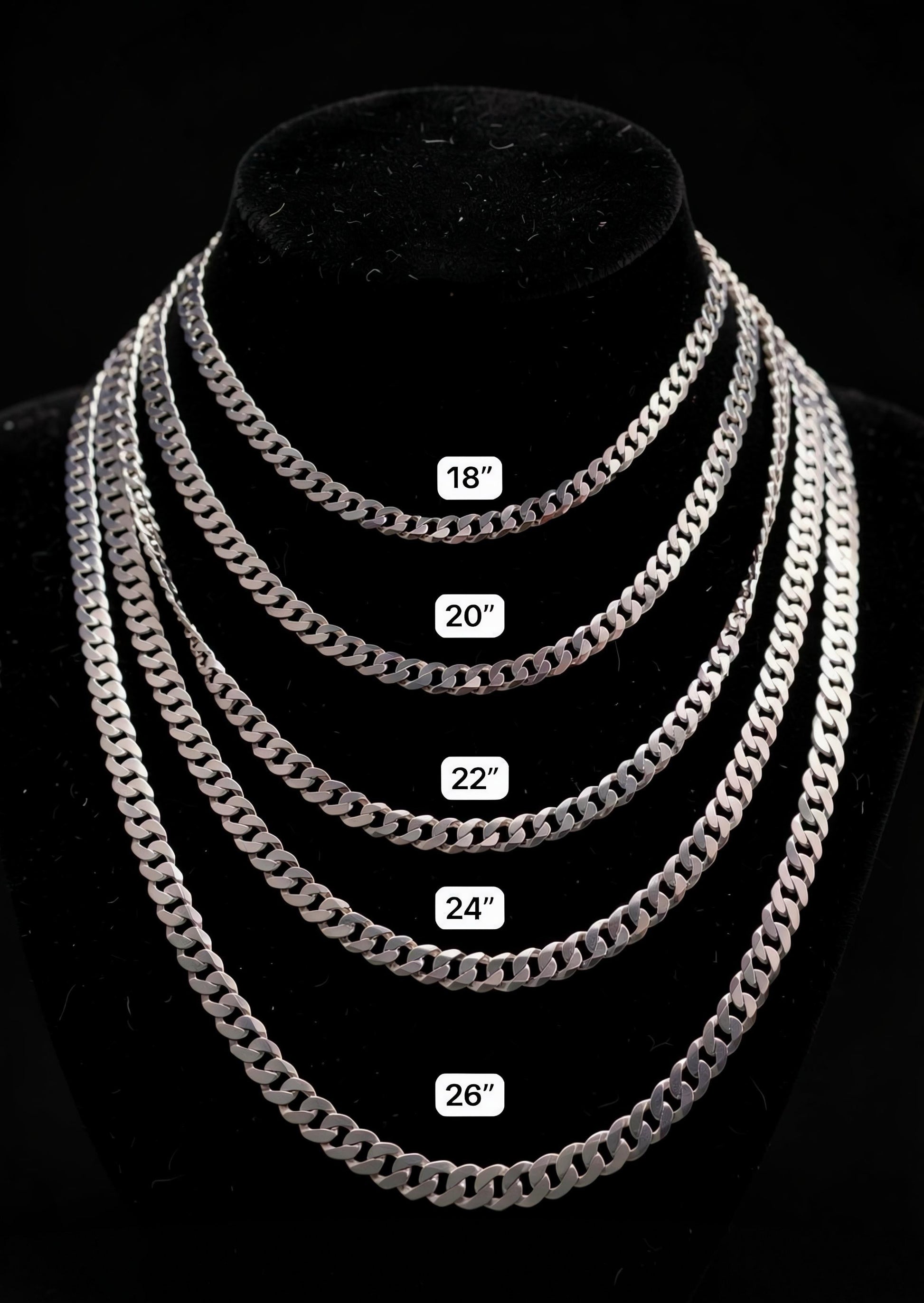 Cadena Cubana 5mm Plata 925 Plata 925 mexicana - MEXA Jewelry