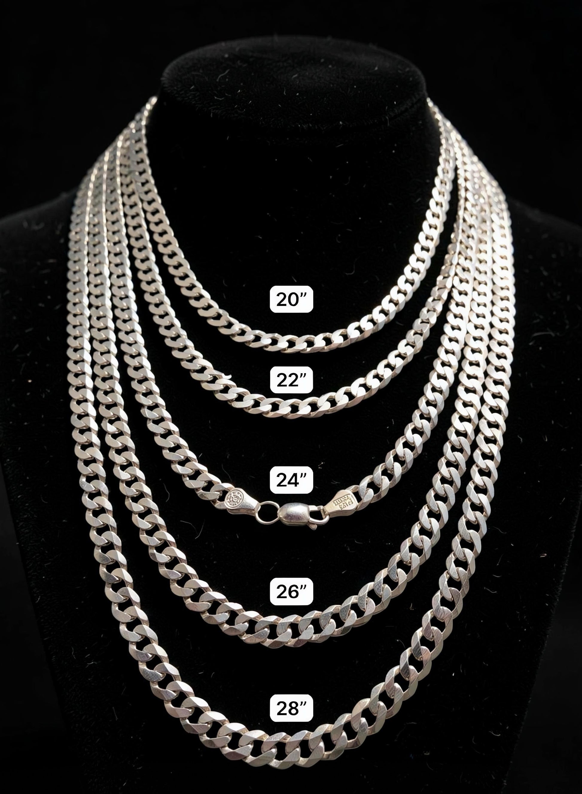 Cadena Cubana 6mm Plata 925 Plata 925 mexicana - MEXA Jewelry