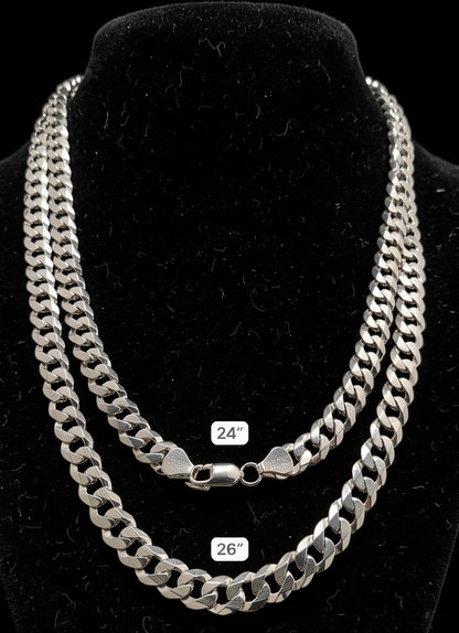 Cadena Cubana 8mm Plata 925 Plata 925 mexicana - MEXA Jewelry