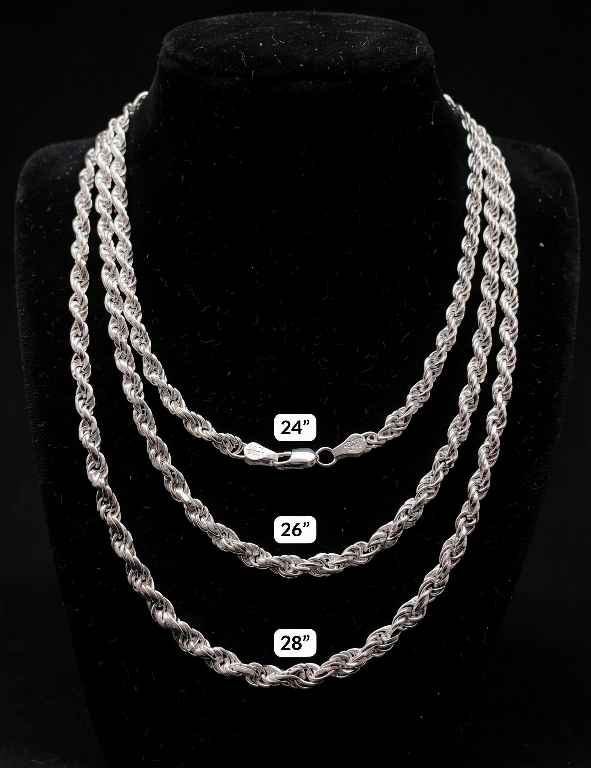 Cadena Torsal 5mm Plata 925 Plata 925 mexicana - MEXA Jewelry