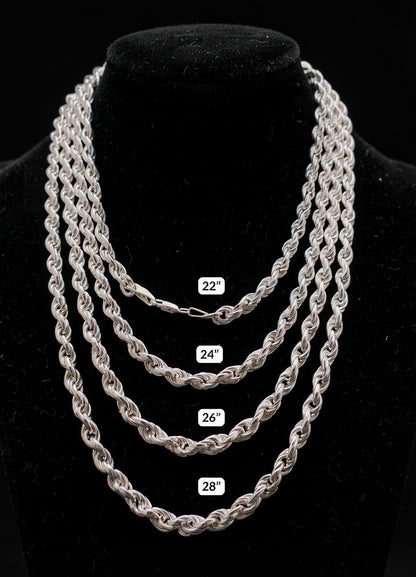 Cadena Torsal 6mm Plata 925 Plata 925 mexicana - MEXA Jewelry