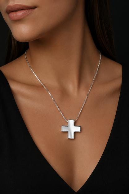 Collar Cruz Plata 925