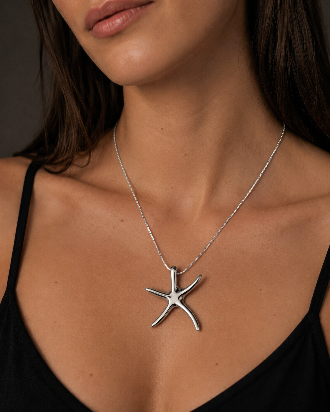 Starfish Necklace 925 Sterling Silver
