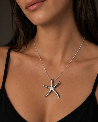 Starfish Necklace 925 Sterling Silver