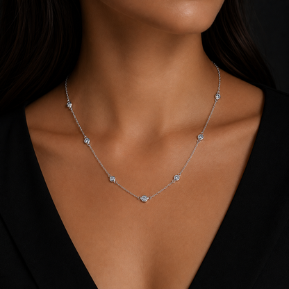 Collar Minimalista CZ Plata 925