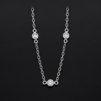 Collar Minimalista CZ Plata 925