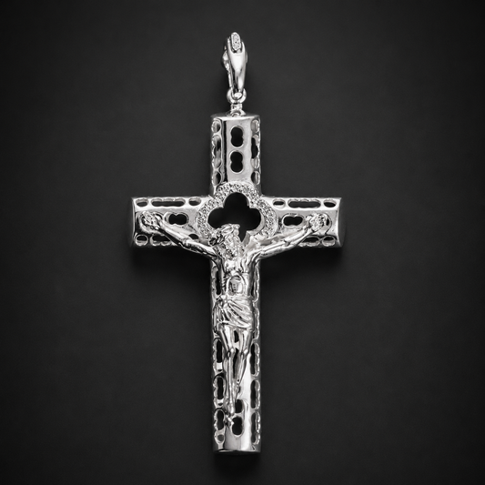 Crucifix with Christ 925 Sterling Silver