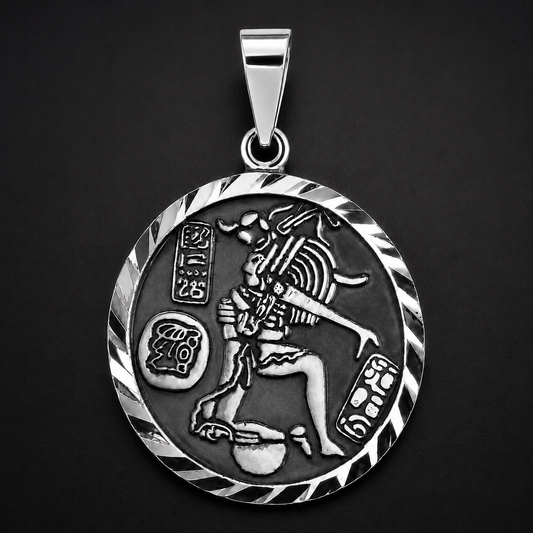 Aztec Pendant 925 Sterling Silver