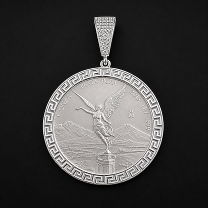 Dije Bisel Centenario Greco Laser Plata 925