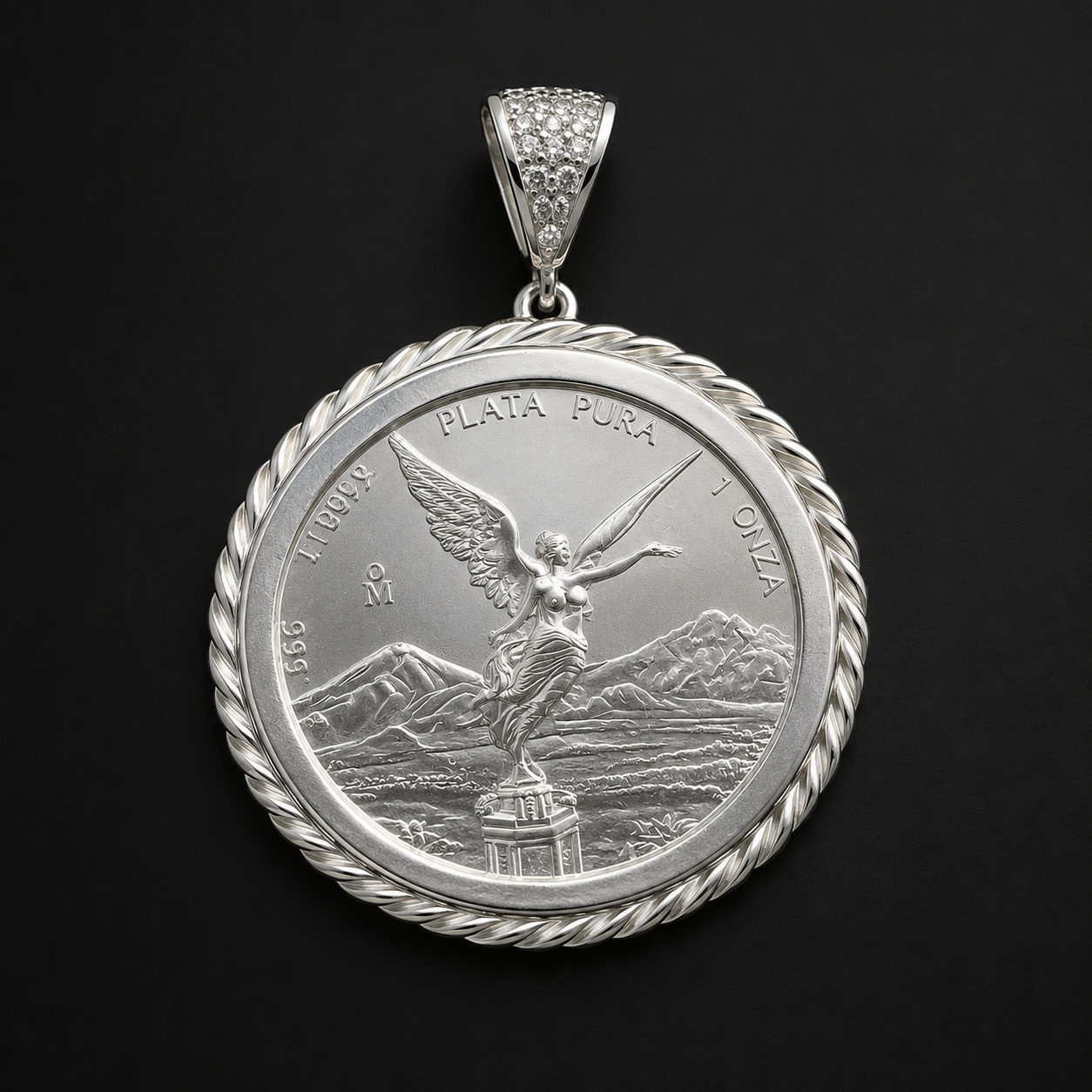 Dije Bisel Centenario Torsal Plata 925