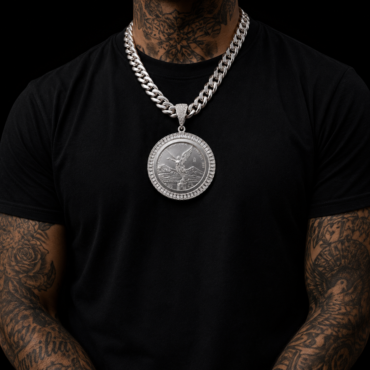 Dije Bisel Centenario Zirconia Plata 925