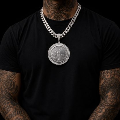 Dije Bisel Centenario Zirconia Plata 925