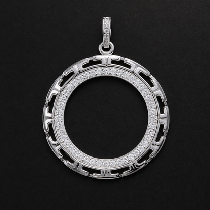 Greco Bezel CZ Silver 925 Pendant