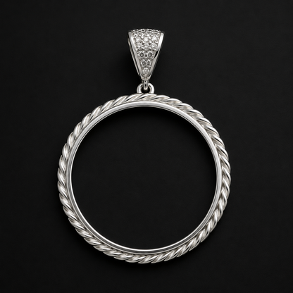 Bezel Pendant Ounce Torsal 925 Silver