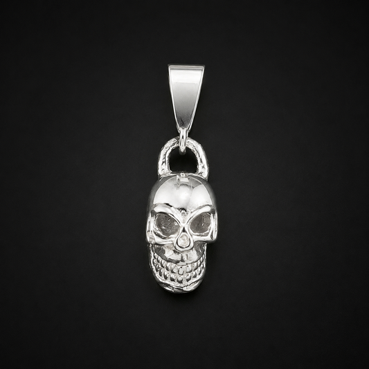 925 Sterling Silver Skull Pendant