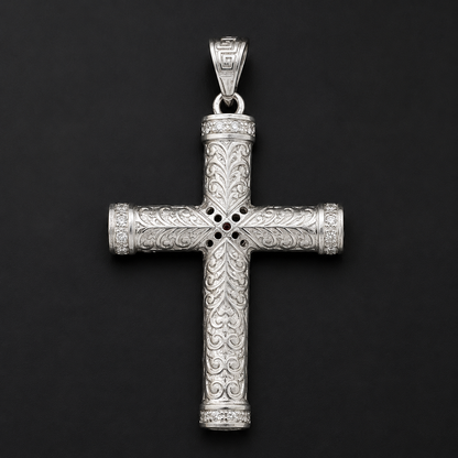 Dije Cruz Filigrana Plata 925