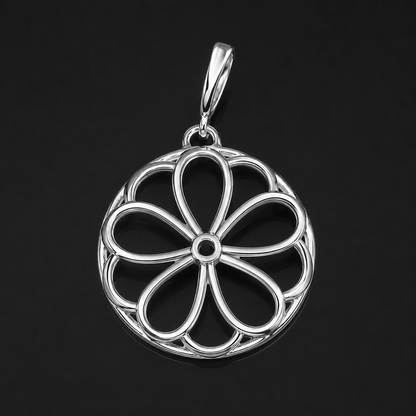 Flower Pendant 925 Sterling Silver