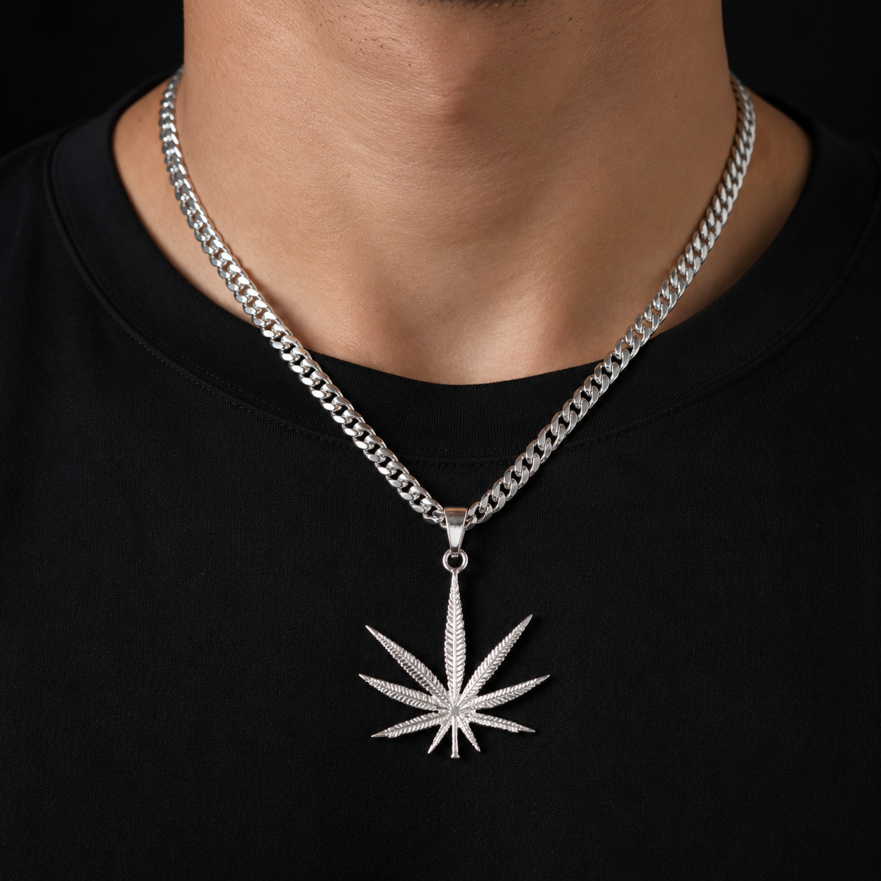 Dije Hoja Cannabis Plata 925 