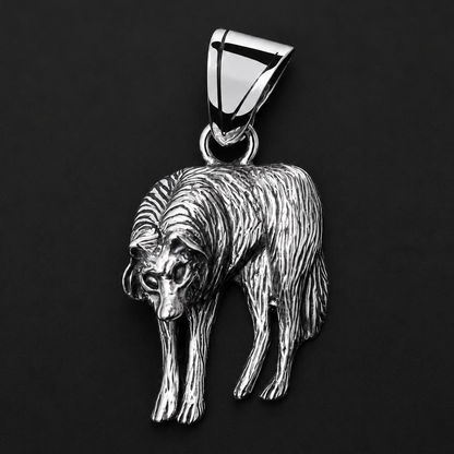 Wolf Pendant 925 Sterling Silver