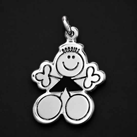 Boy Pendant 925 Sterling Silver