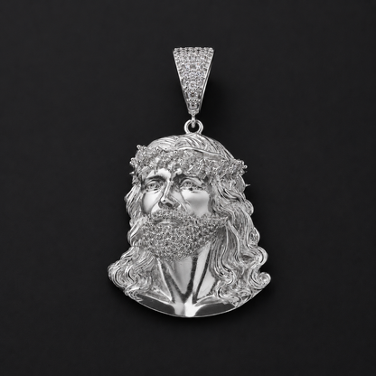 Dije Rostro de Jesucristo CZ Plata 925