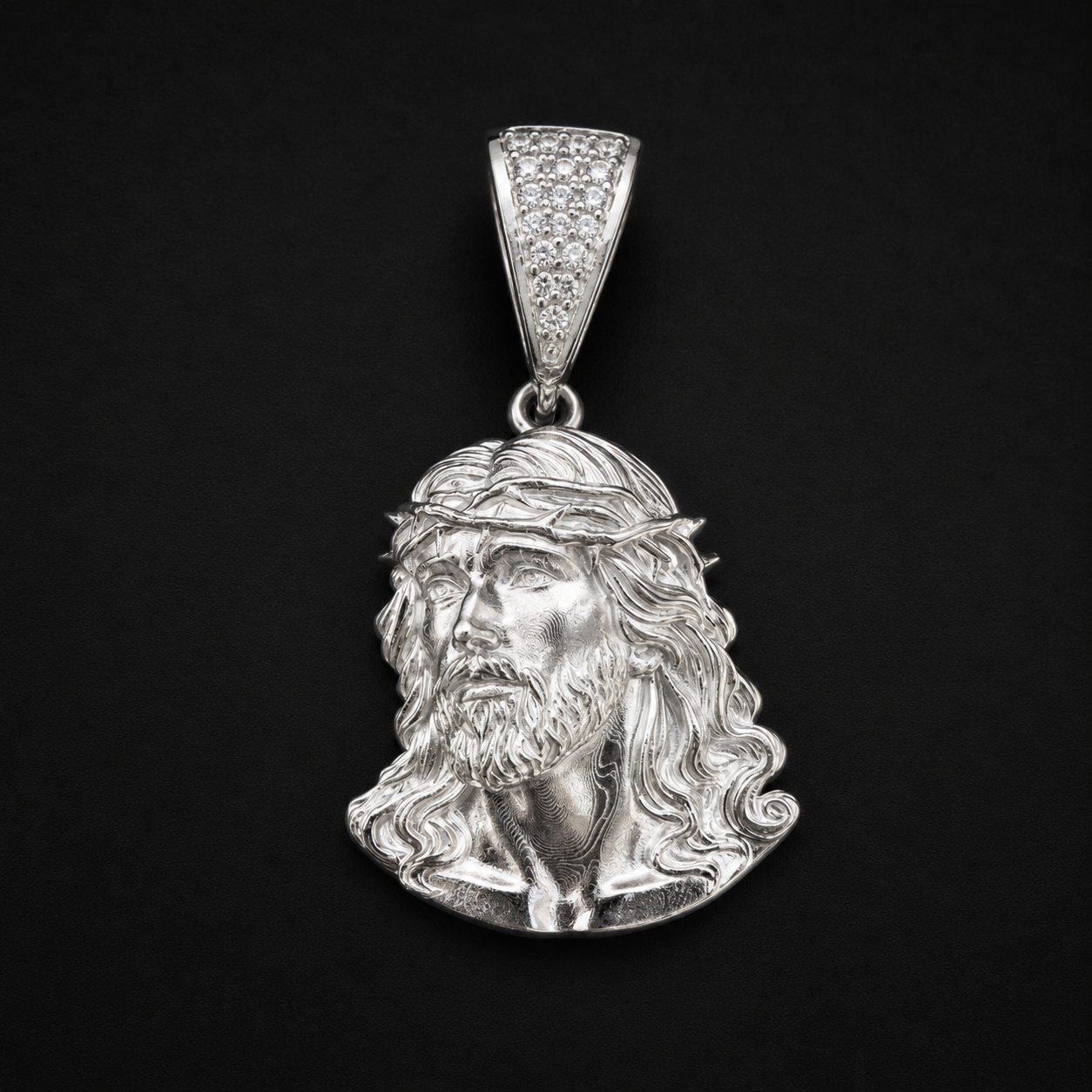 Dije Rostro de Jesucristo Plata 925