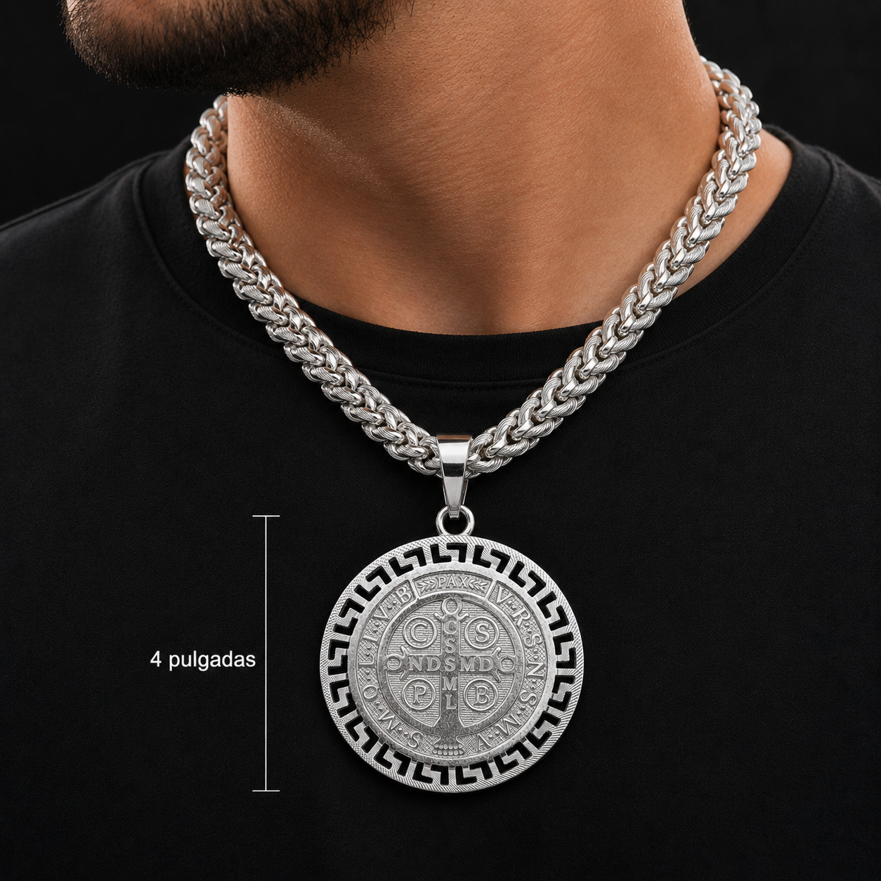 St. Benedict Pendant 925 Sterling Silver