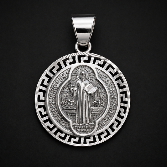 St. Benedict Pendant 925 Sterling Silver