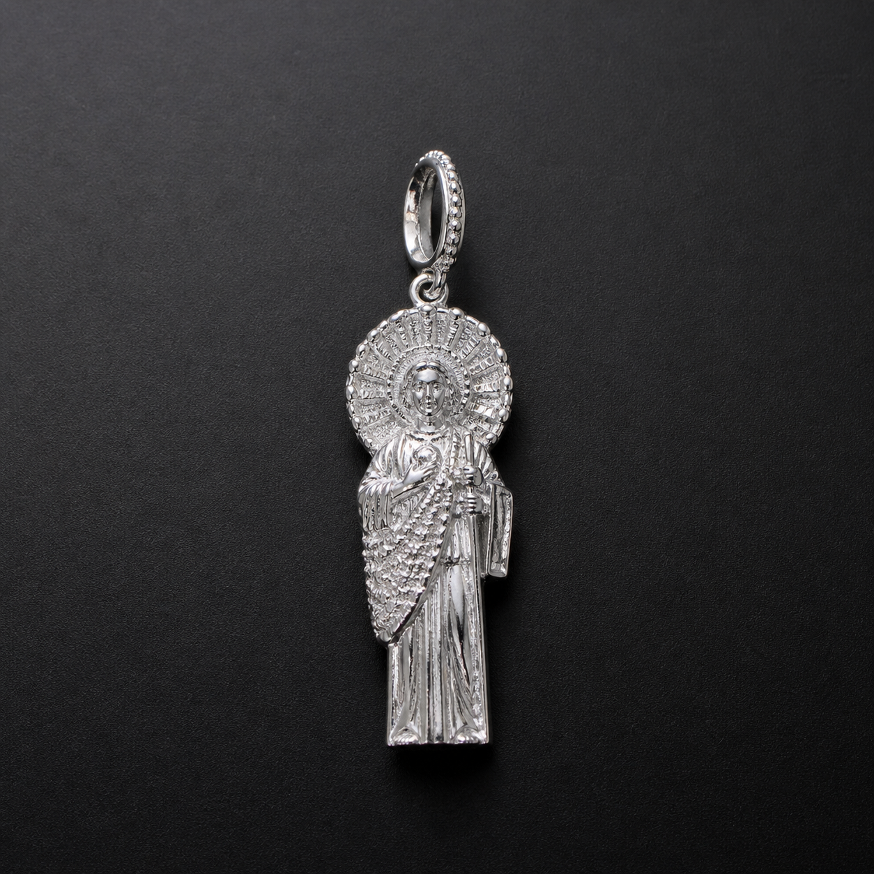 Dije San Judas CZ Baguette Plata 925